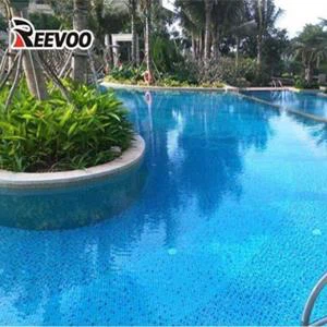 Fodera per piscina in mosaico blu in PVC resistente