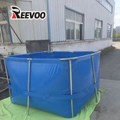 Pesce blu pieghevole piscina