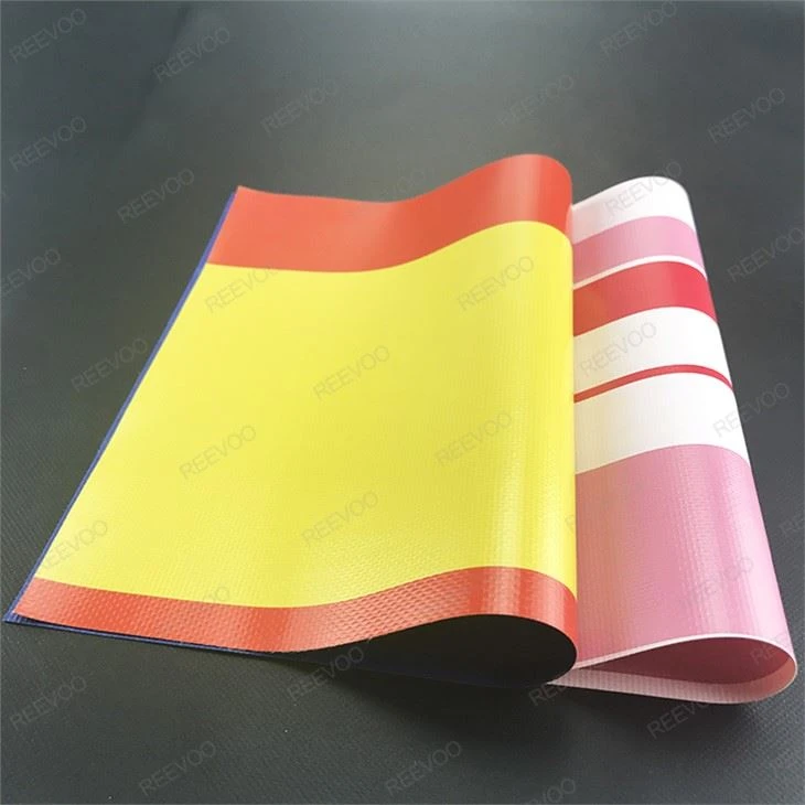 Tessuto in PVC con tela cerata a righe